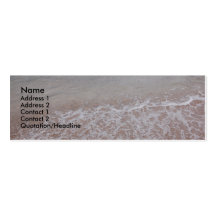 beach profile card business card template