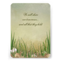 Beach Romance Custom Invitation