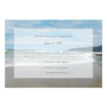 Beach RSVP Wedding Invitation invitations