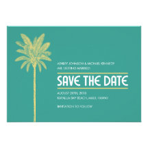 Beach Save The Date Custom Invitations