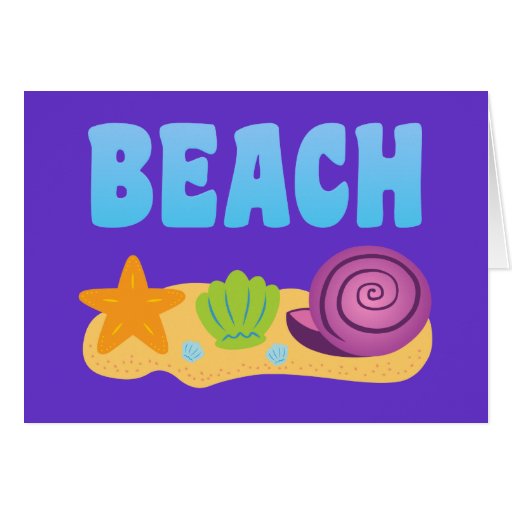 Beach Seashells Greeting Cards
