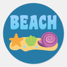 Beach Seashells Sticker