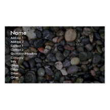 Beach stones and agates, Lopez Island, San Juan Is Business Card Template