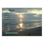 Beach Sunset Business Cards