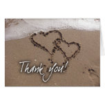 Beach thank you greeting card