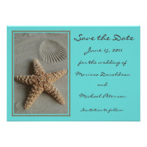 Beach Theme Save the Date Invitation Card invitations
