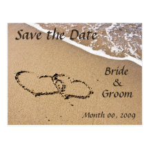 Beach Theme Save the Date postcards