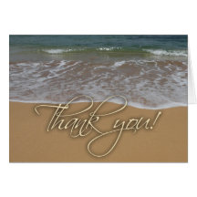 Beach theme Thank You Card