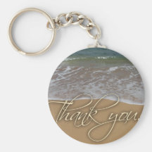 Beach theme Thank You Key Chains