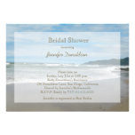 Beach Themed Bridal Shower Invitations