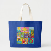Beach time-tote bag