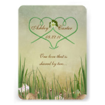 Beach Wedding Custom Invitations