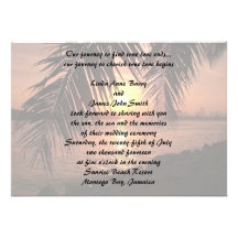 Beach Wedding Invitation