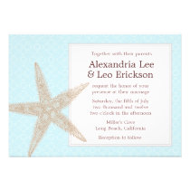 Beach Wedding Invitation - aqua floral invitations