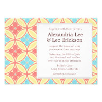 Beach Wedding Invitation - floral invitations