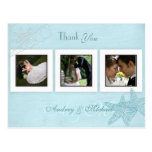 Beach Wedding Photos Thank you postcards