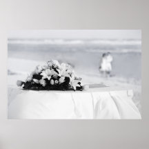 Beach wedding print