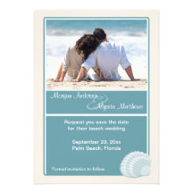 Beach Wedding Save the Date Announcement