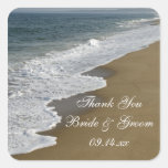 Beach Wedding Thank You Stickers