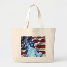 Beachbag Flag & Statue of Liberty