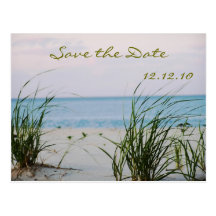 Beachy Wedding  - Save the Date Card Post Cards