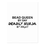 Bead Queen Deadly Ninja Postcards