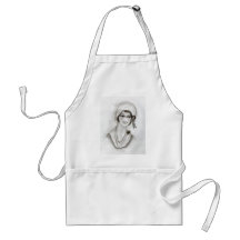 Beaded flapper girl aprons