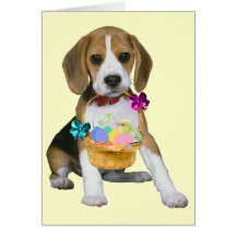 Beagle Easter - Customised Card