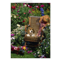 Beagle Garden Card
