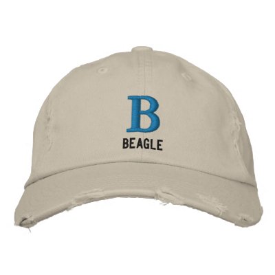 Beagle Monogram Embroidered Hat Beagle Monogram Embroidered Hat