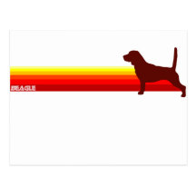 Beagle With Stripes Postcard