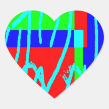 Bean Saw 1 Heart Stickers