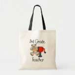 Bear 3rd Grade Teacher Tshirts and Gifts Canvas Bags