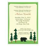 Bear Adirondack Lodge 5x7 Baby Shower Invitation