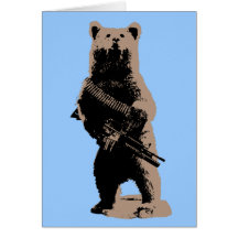 Bear arms Grizzly Bear Greeting Cards