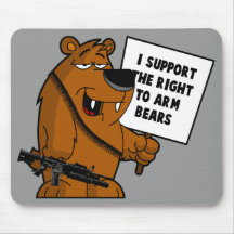 Bear arms Grizzly Bear Mouse Pad
