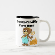 Bear Grandpas Farm Hand  Coffee Mugs
