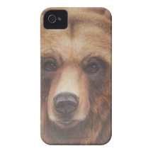 Bear Head Portrait iPhone 4 Covers