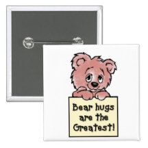 Bear Hugs Pinback Button