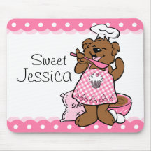 Bear Little Baker Custom Mousepad