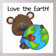 Bear Love the Earth Print