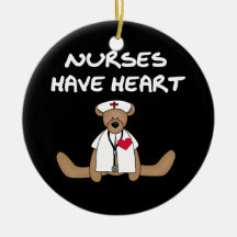 Bear Nurses Have Heart T-shirts and Gifts Christmas Ornaments