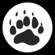 Bear Paw Print stickers