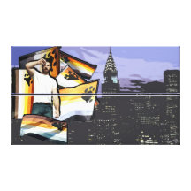 Bear Pride New York on Stacked Canvas Canvas Print