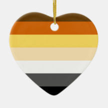 BEAR PRIDE STRIPES CHRISTMAS ORNAMENT
