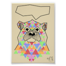 Bear Print Art Photo