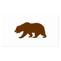 Bear Shape Business Cards
