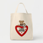 Bear Soccer Referee Tshirts and Gifts Tote Bags