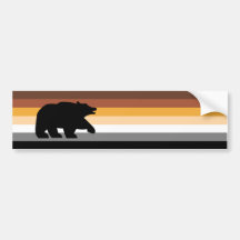 Bear with Pride Bumper Stickers