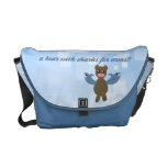 Bear With Sharks For Arms Courier Bag